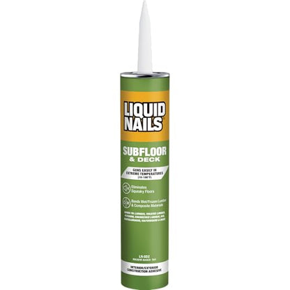 Liquid Nails Subfloor and Deck 10 oz Tan Solvent-Based Construction Adhesive - size: 10 Ounce