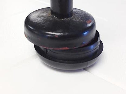 1-1/2" Deluxe Wrought Iron Chair Glide, Black, Pack of 32 - size: Pack of 32