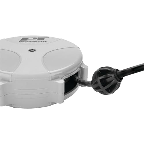 Performance Tool W2275 20' 18GA Retractable Cord Reel with Spring Loaded Auto-Rewind - size: 20 Feet