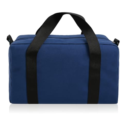 Small Tool Bag,Close Top Wide Mouth Tool Organizer Bag,Large Capacity Tool Bags for Men,Canvas Tool Storage Bag for Storage Handbag for Screwdrivers,Wrench,Pliers Hand Tools (Royal Blue, 12 Inch) - color: Royal Blue, size: 12 Inch