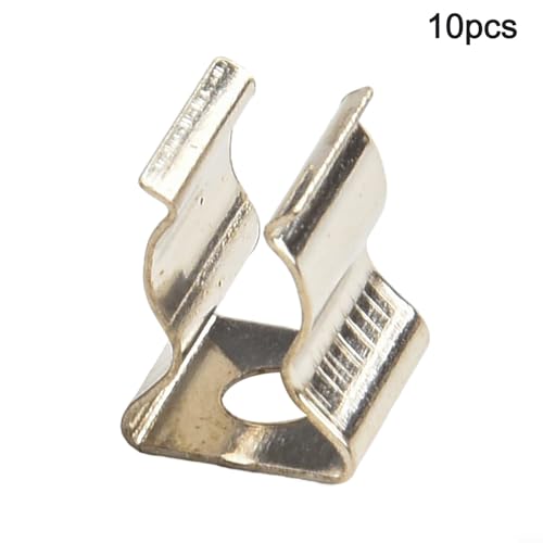 10 Pack Heavy Duty Manganese Steel Spring Terry Clips Wall Mount Tool Holders for Garage, Shed, and Workshop Organization, Fits 0.24 to 2 Inch Handles(6mm) - size: 6mm