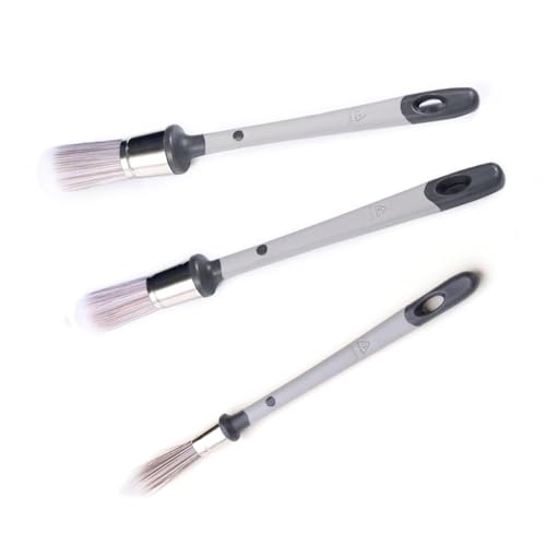 Trim Paint Brushes, 3 Packs with 0.45/0.75/1 Inch Paint Brushes for Walls, Touch Up Brushes, Small Paint Brush for House Wall Edges, Trim Painting Brush
