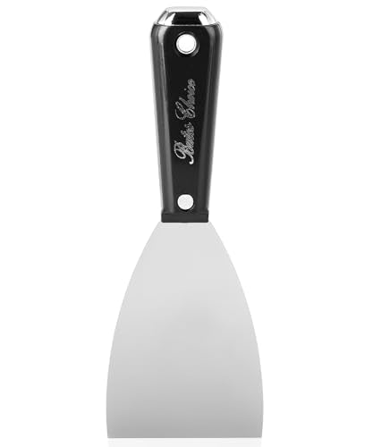 Bates 3 Inch Flexible Metal Putty Knife - Drywall Spackle Knife, Paint Scraper, Wall Scraper - color: Black, size: 3 Inch