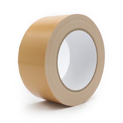 Heavy Duty Duct Tape 2 Inch X 33 Yards, 8.5 Mil Thickness, Multi Purpose Brown Duct Tape, No Residue, Waterproof and Tear by Hand - for Repairs, Industrial, Professional Use - color: Brown, size: 2 Inch X 33 Yards
