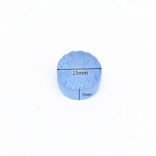50 Pcs Translucent Cylindrical Shape Furniture Pads Rubber Non Slip Feet Pad for Table Desk Chair Sofa and Cutting Boards