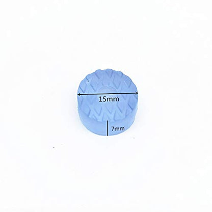 50 Pcs Translucent Cylindrical Shape Furniture Pads Rubber Non Slip Feet Pad for Table Desk Chair Sofa and Cutting Boards