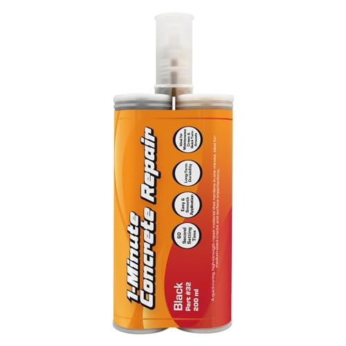 All-in-One Concrete Repair Adhesive – Professional Strength Crack & Damage Repair for Concrete, Masonry & Stone, 200ml (1, Minutes)