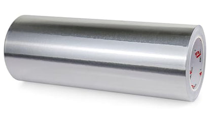 BOMEI PACK Aluminum Foil Tape,Heavy Duty Metal Foil,High Temperature Silver Duct Tape,Perfect for Sealing & Patching,HVAC,Air Ducts,Insulation and Metal Repair (12 Inch) - size: 12 Inch X 30 Yards