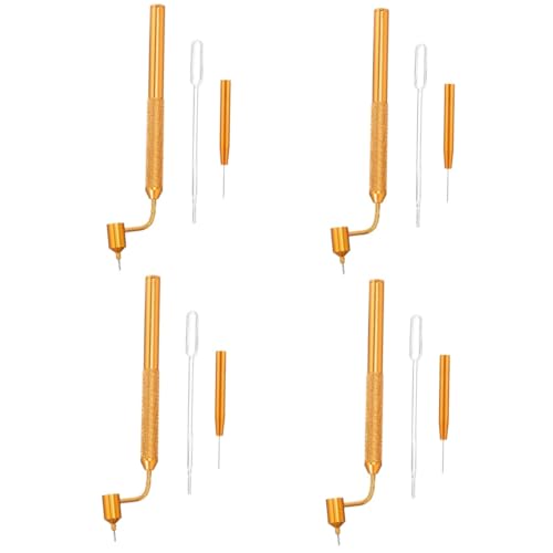 Gatuida 4sets Paint Pen for Scratch Repair -up Tool Needle Dropper for Car Paint Restoration Efficient Fluid Writer for Auto Detailing and Retouching - color: Assorted Colorx4pcs