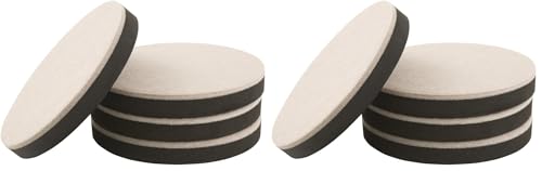 SuperSliders 4713995K Reusable Felt Furniture Movers for Hardwood Floors- Quickly and Easily Move Any Item, 5" Round (4 Pieces),Beige (Pack of 2) - size: 4 PC (Pack of 2), style: 5" Round