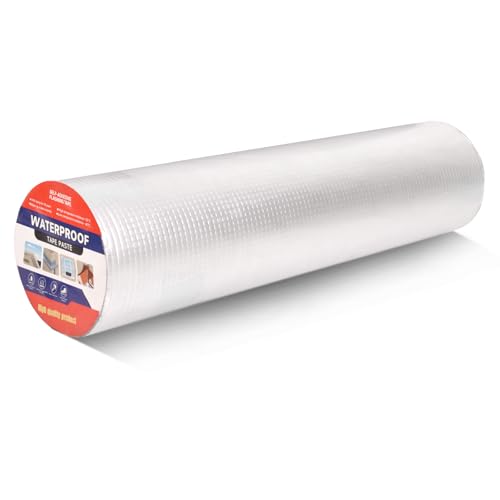 Butyl Waterproof Tape 20" x 32.8' Leak Proof Butyl Seal Strip Watertight Putty Tape for Air Mattress Patch, RV Repair, Window and Boat Sealing, Glass, Gutter, Rubber Roof Patching - size: 20"W x 32.8'L