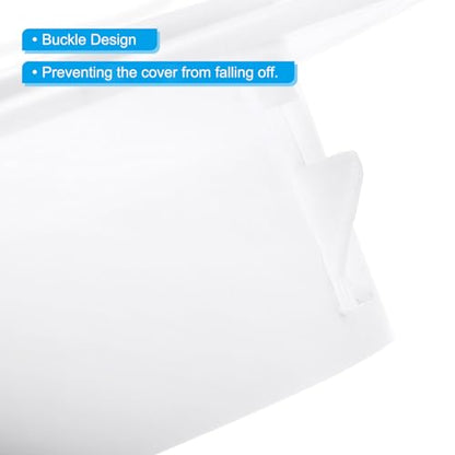 PATIKIL Air Conditioning Wall Hole Cover, 2Pcs Air Conditioner Blocking Hole Plug Decoration Water Pipe Sealing Plate Cover for 1.6" - 1.9" Diameter Hole, White - size: 1.6" - 1.9"