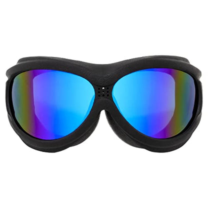 Global Vision Eyewear Big Ben Motorcycle Goggles Fit Over Most Glasses - color: Blue Mirror