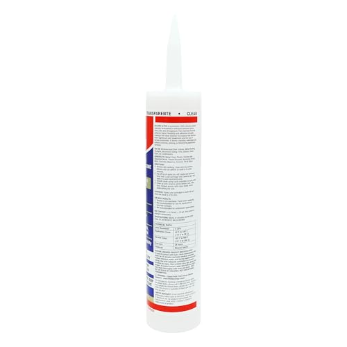 Red Devil 0787 Silicone Ultra 100% RTV Silicone Sealant, 10.1 oz., Clear, 1 Pack - color: Clear, size: 1 - Pack, style: 10.1 oz.