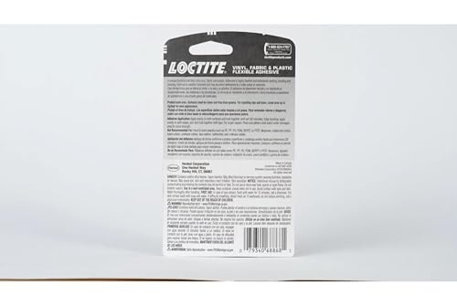Loctite Vinyl Fabric & Plastic Repair Flexible Adhesive, 1 oz, Pack of 6, Squeeze Tube