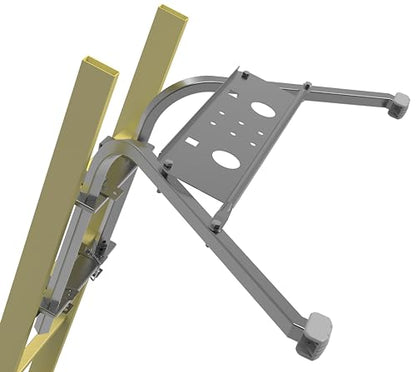 Extension Ladder Stabilizer for Roof Gutter,Ladder Standoff Stabilizer, Heavy Duty Steel Wing Span/Wall with Non-Slip Rubber Bottom Pad