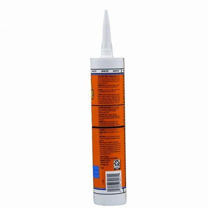 Gorilla 100% Silicone Sealant Caulk Window & Door, 10 Ounce Cartridge, White