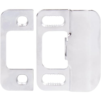 Stone Harbor Hardware Adjustable Strike Plate, Polished Chrome - color: Polished Chrome