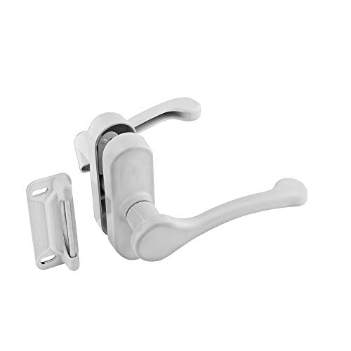 National Hardware N346-206 Truclose Narrow Spring Hinges 2-Pack Black Polymer Self Closing Gate Hardware for Metal Outdoor Gates 3-13/16 in x 2-1/2 in 55 lbs Load Capacity - color: White