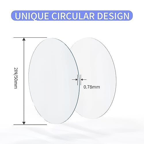 Adhesive Pads, 10PCS Double Sided Circular Mounting Tape, Waterproof, Heavy Duty, Removable, Clear, 2in (50mm), for Walls Hanging, Indoor Use - size: 10PCS 2inch