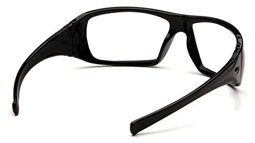 Pyramex Goliath Safety Eyewear Black Frame Clear Anti Fog Lens - color: Black Frame/Clear Lens