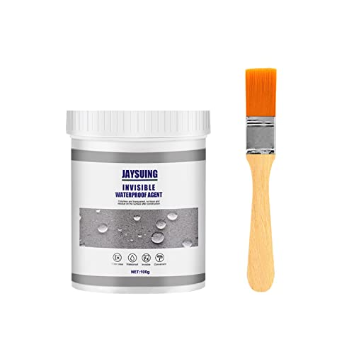 Jaysuing Invisible Waterproof Agent, Waterproof Insulating Sealant, Transparent Repairing Leak Waterproof Adhesive,Super Strong Bonding Sealant Invisible Waterproof Anti-Leakage Agent (100g*1pcs)