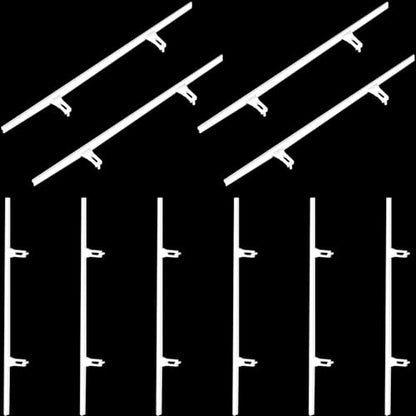10 Pcs Shutter Repair Slider Connector Plantation Shutter Repair Kit Plantation Shutter Replacement Parts Vinyl Shutter Vane Connector, 2 Connect 3.25" Center Spacing