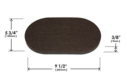 Slipstick 9-1/2” x 5-3/4” Oval Heavy Furniture Movers for Hardwood Floors (4 Pack) Premium Reusable Felt Furniture Sliders for Moving Heavy Appliances & Furniture on Hard Surfaces, CB139 - size: 9-1/2" x 5-3/4" Oval (For Hardwood)