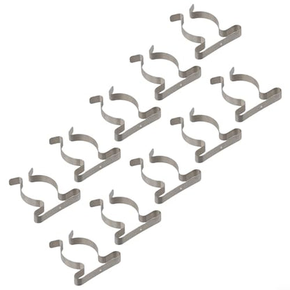 10 Pack Heavy Duty Manganese Steel Spring Terry Clips Wall Mount Tool Holders for Garage, Shed, and Workshop Organization, Fits 0.24 to 2 Inch Handles(50mm) - size: 50mm