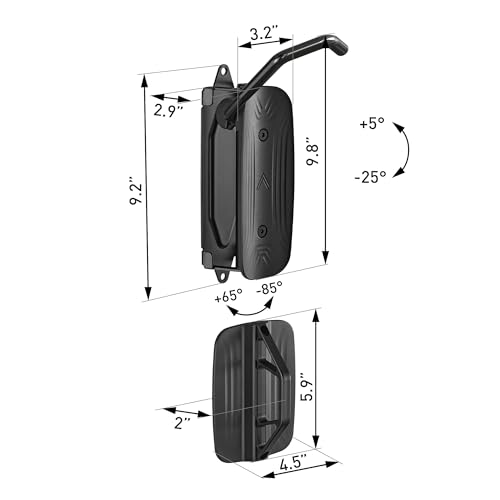 monTEK Swivel Bike Wall Mount, Bike Hangers for Garage, Space-Saving Vertical Bike Rack, Sturdy Bike Storage Rack Holds Up to 66lbs, Easy to Install, 4 Pack - size: 4 PACK