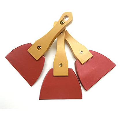 Rubber Putty Knives Home Decor 18x9.7x1.6cm for Triangle Shaped ABS Handle Filmed Paint Scraper Tool Shovel