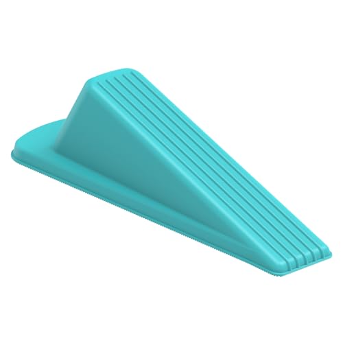Crosize Door Stoppers for Bottom of Door, Premium Rubber Door Stops, Sturdy Door Wedge for Carpet, Tile, Concrete, Wood, Door Holder for Heavy Duty Door,Blue - color: Blue, size: Standard 1 Pack