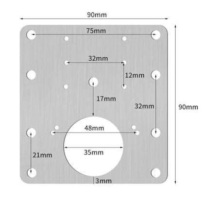 10PCS Hinge Repair Plate,Cabinet Hinge Repair Plate with Customized Screws,Stainless Steel Kitchen Cupboard Door Hinge Repair Brackets with Holes for Kitchen Cupboards - style: Modern-10PCS-square