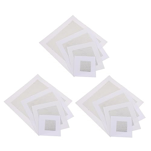 jojofuny 12pcs Mesh Wall Patches Dry Wall Patch Self-Adhesive Drywall Repair Kit Suitable for Home Repairing Supplies