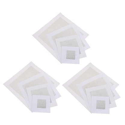 jojofuny 12pcs Mesh Wall Patches Dry Wall Patch Self-Adhesive Drywall Repair Kit Suitable for Home Repairing Supplies