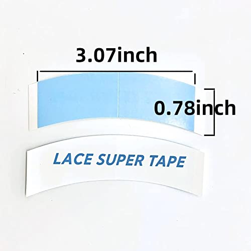 Eumos 80pcs Wig Tape - Double Sided Waterproof Adhesive Tape for Lace Wig Toupee (Blue) - color: Blue80 piece