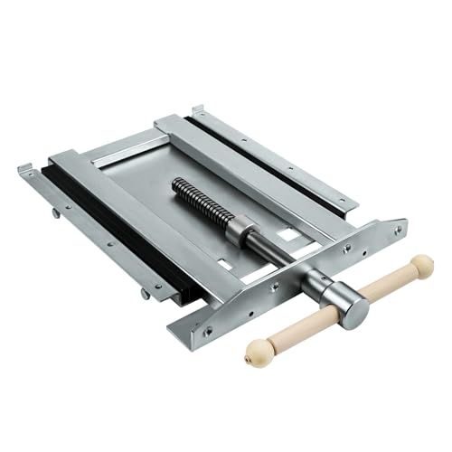 Adjustable Woodworking Vise 33302 for Custom Benchtops, Suitable for Workbenches up to 23" Thickness, Vise with Wooden Handle, Avoid Racking