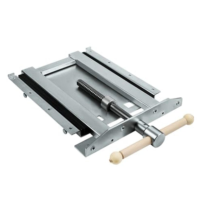 Adjustable Woodworking Vise 33302 for Custom Benchtops, Suitable for Workbenches up to 23" Thickness, Vise with Wooden Handle, Avoid Racking