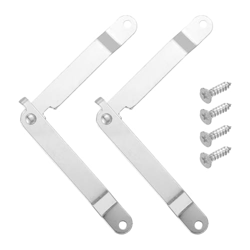 uxcell 2Pcs 5.63"x0.43" Folding Support Lid Hinges, Lift Up Lid Stay Hinge, 180 Degree Rotatable Metal Retro Hinges with Screws for Wooden Cases Boxes Display Trunk Chest, Silver - size: 5.63"x0.43"