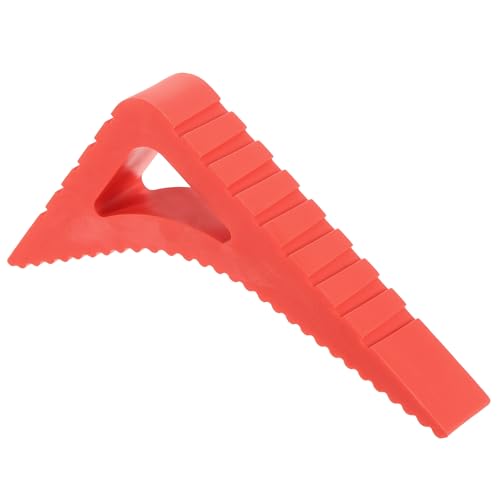 uxcell 1 Pcs Door Stoppers for Bottom of Door, 0.83 inch Door Stops, Rubber Door Stopper Wedge, Window Stopper Door Gaps Sturdy Stackable, Red - color: Red