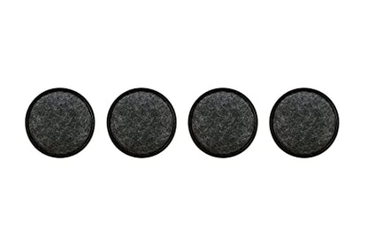 Shepherd 1-1/4" Round Reusable Carpet Bottom Furniture Caster Cups for Office Chairs, Desks, and Carts, Furniture Wheel Caster Cups for Carpet and Hardwood Surfaces, 4-Pack, Brown