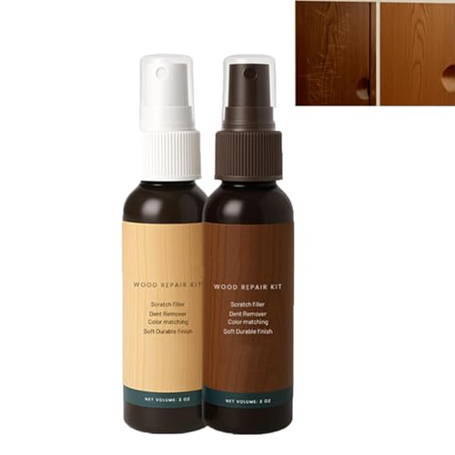 Wood Repair Kit, Wood Scratch Repair Kit for Hardwood Floors & Furniture Covers Nicks, Scratches & Minor Defects Restores Finish on Engineered & Solid