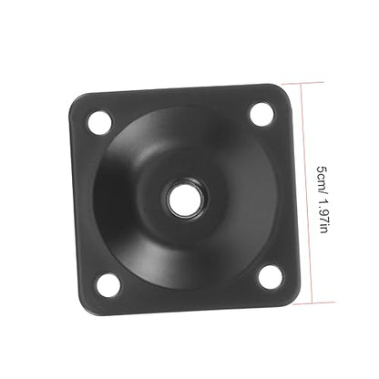 Cabilock Furniture Leg Mounting Plates Set Heavy Duty Iron Brackets for Sofa Table Chair Repair Easy to Install Sturdy Flat Design for Replacement of Worn Leg Connectors