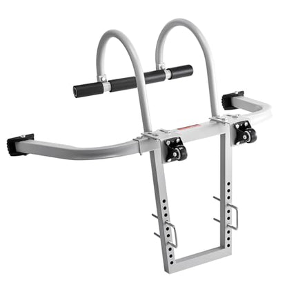 VEVOR Ladder Stabilizer, 2 in 1 Extension Wall Ladder Standoff Hook, Roof Ridge Ladder Accessories Both Horizontally and Vertically, Heavy-Duty Steel Rubber Grip T-Bar, Quick Access to Steep Roofs - size: KH-WD03
