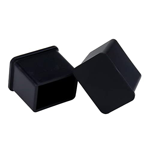 Rubber Feet Pads Mcredy Chair Leg Caps Inner Size 0.8" x1.2" Square,Rectangle Fit for Chair feet Floor Protectors Black Pack of 8 - size: 20x30mm/0.8" x1.2",8 PCS