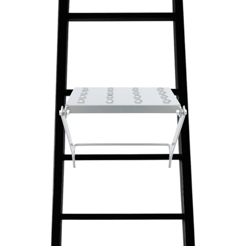 Ladder Platform Accessory, Heavy Duty Ladder Work Platform System with Anti-Slip Surface - 330 LBS Capacity Work Tray Attachment for Painters and Tools