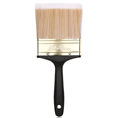 Bates- 4 Inch, Soft Tip Paint Brushes for Walls, Trim Paint Brushes, Stain Brush, Paint Brushes for Painting Walls, Oil Paint Brush - size: 4 Inch, 1 Pack