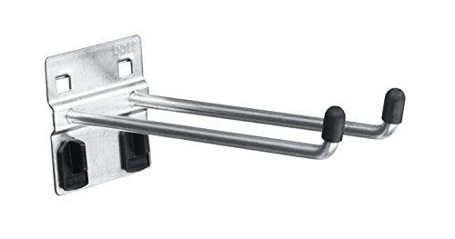 Bott 14002043 Double Straight Hook For Perfo Panels 6"" Long (Pack Of 5) - 1 Each - size: 150 Mm