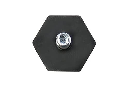 Shepherd SlideGlide 1-1/2" Hex-Base Protective Furniture Sliders with Threaded Stem, Screw-On Heavy-Duty Furniture Mover Pads for Carpet, Set of 4, Beige