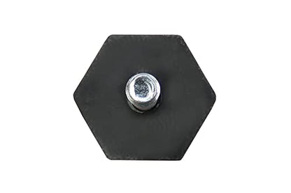 Shepherd SlideGlide 1-1/2" Hex-Base Protective Furniture Sliders with Threaded Stem, Screw-On Heavy-Duty Furniture Mover Pads for Carpet, Set of 4, Beige